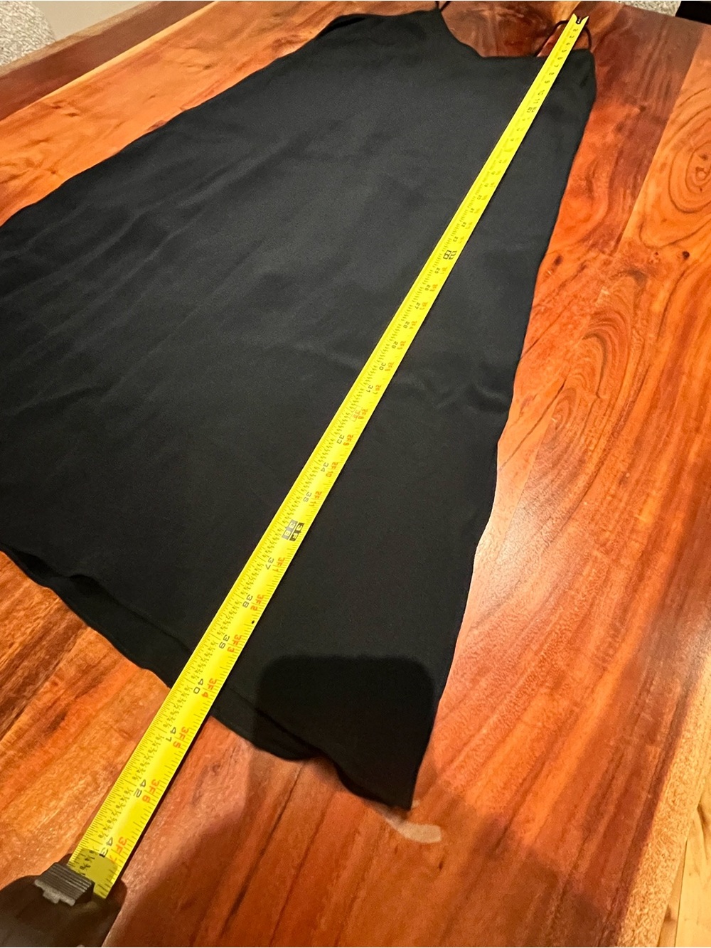 Black Strappy Back Slip Dress - Picture 7 of 7